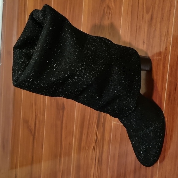 Aldo Sparkling Black Over-the-Knee Boots - Picture 12 of 15